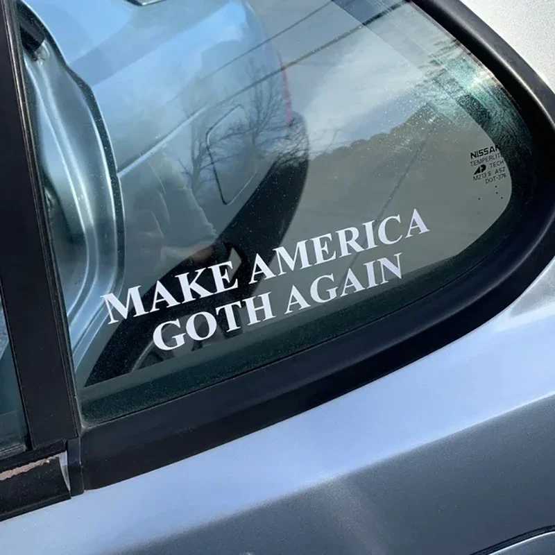 

Make America Goth Again Car Windows Bumpers Stickers Words Design Decals Accessories Auto Adhesive Vinyl Labels
