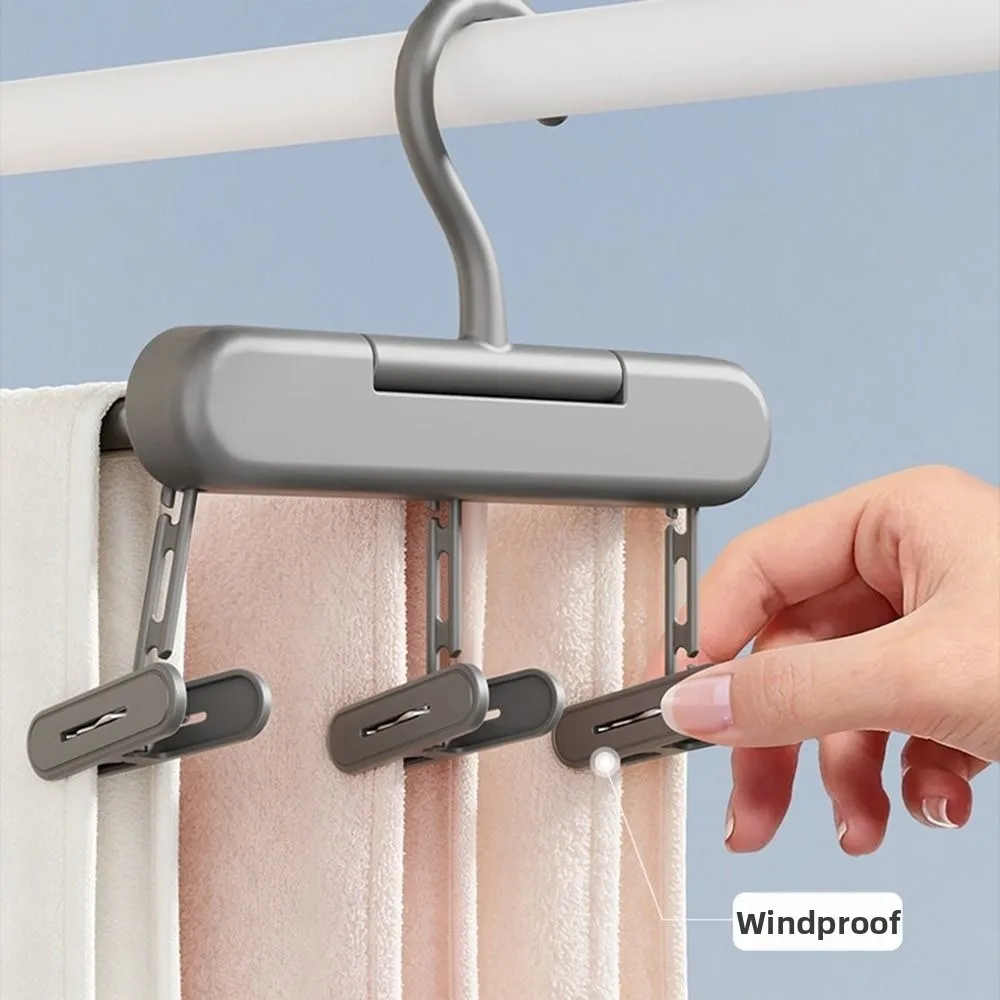 Foldable Design Blanket Drying Rack Stainless Steel Large Load Bearing Clothes Organizer Rectangular Expandable
