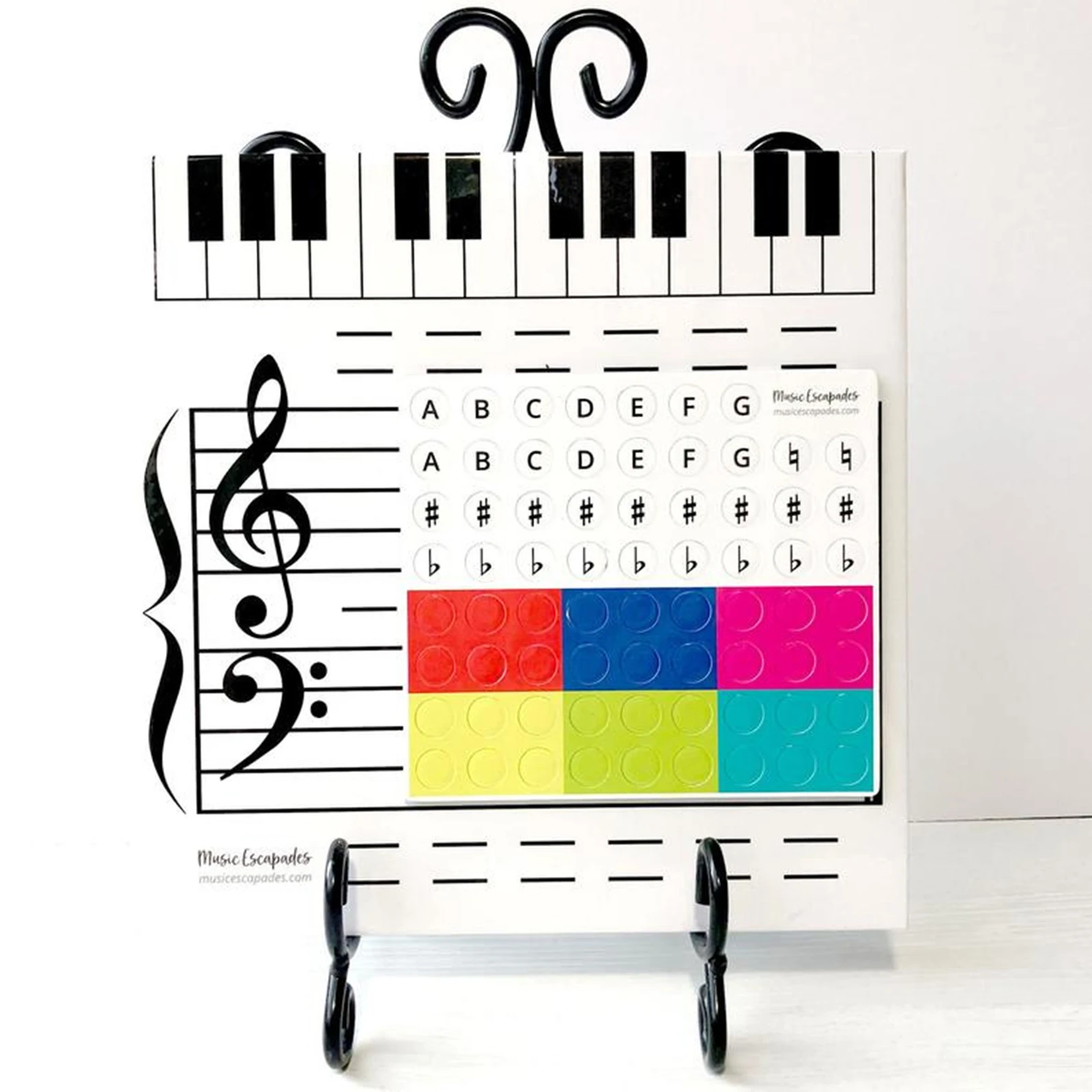 Portátil Multipurpose Dry Erase Board, Dry Erase Music Lap, White Board para Preschool Party Favors, aniversário e presente ao ar livre