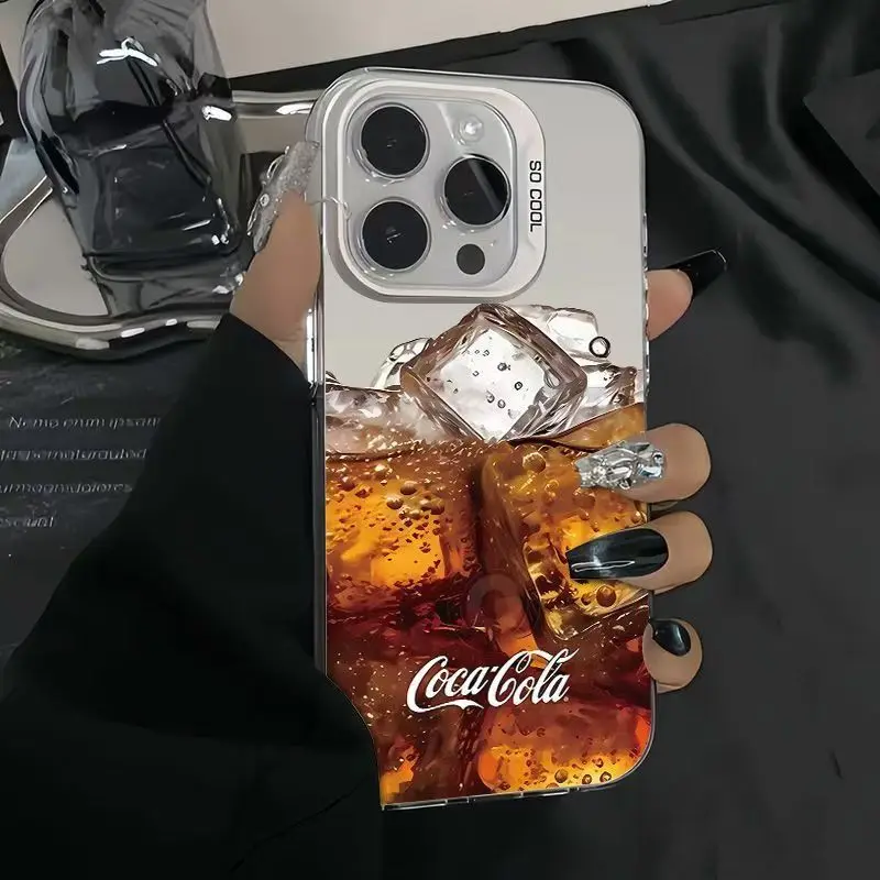 

C-Coca-C-Colas Fashion For iPhone 16Pro Max Case 15 14 13 12 11Pro Max Plus X XS Xsmax XR 7 8plus Anti-fall Phone Cases