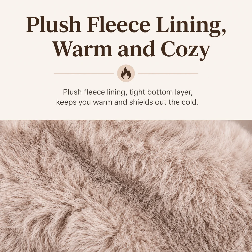 Fashion Warm Winter Earmuffs Faux Fur Folding Earmuffs Soft Cold Protection Ear Warmer Outdoor