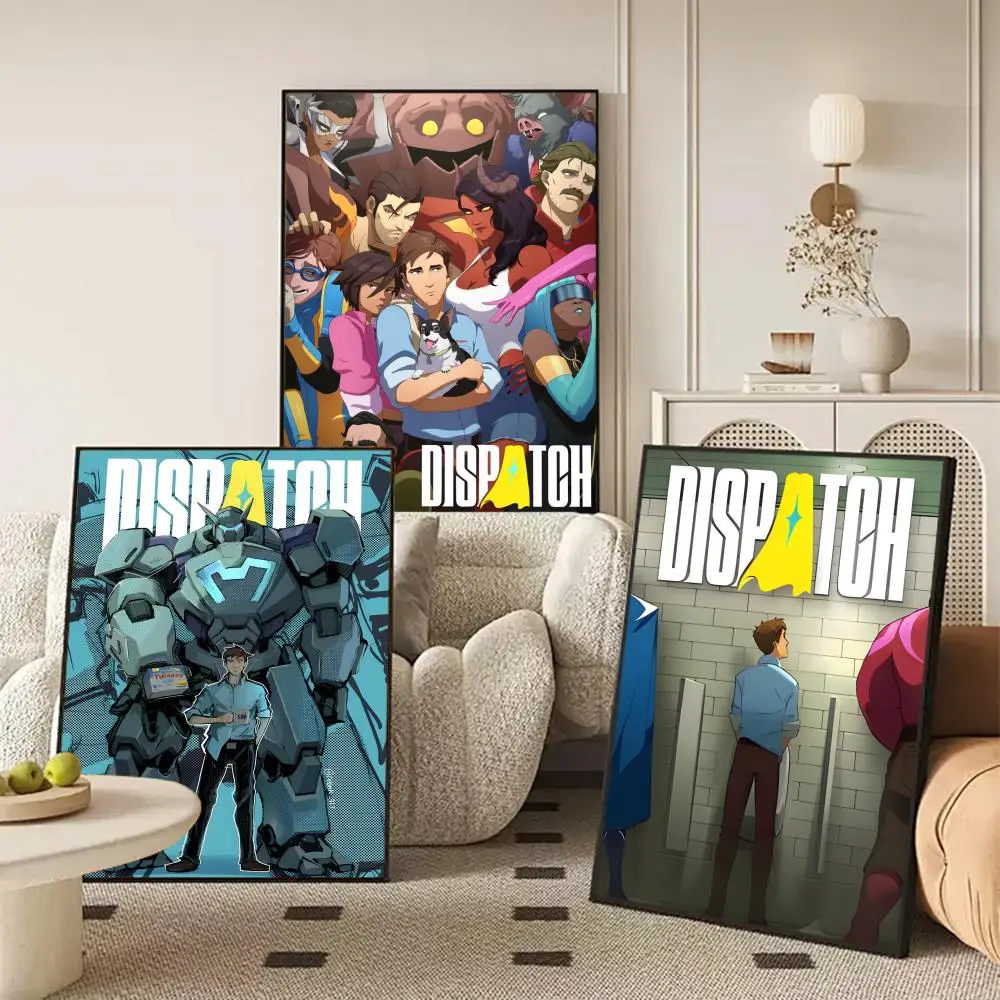 D-DispatchS Classic Game Poster Waterproof Self-Stick Wall Art Stickers, Removable Wall Decor for Living Room and Bedroom