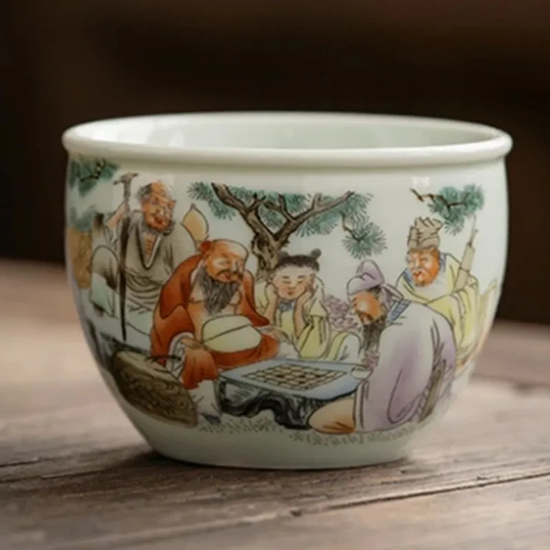 Eight Immortal Tea Cup Ceramic Antique Coffee Mugs Beautiful Teacup Teaware A Cup Of Tea Coffee Mugs