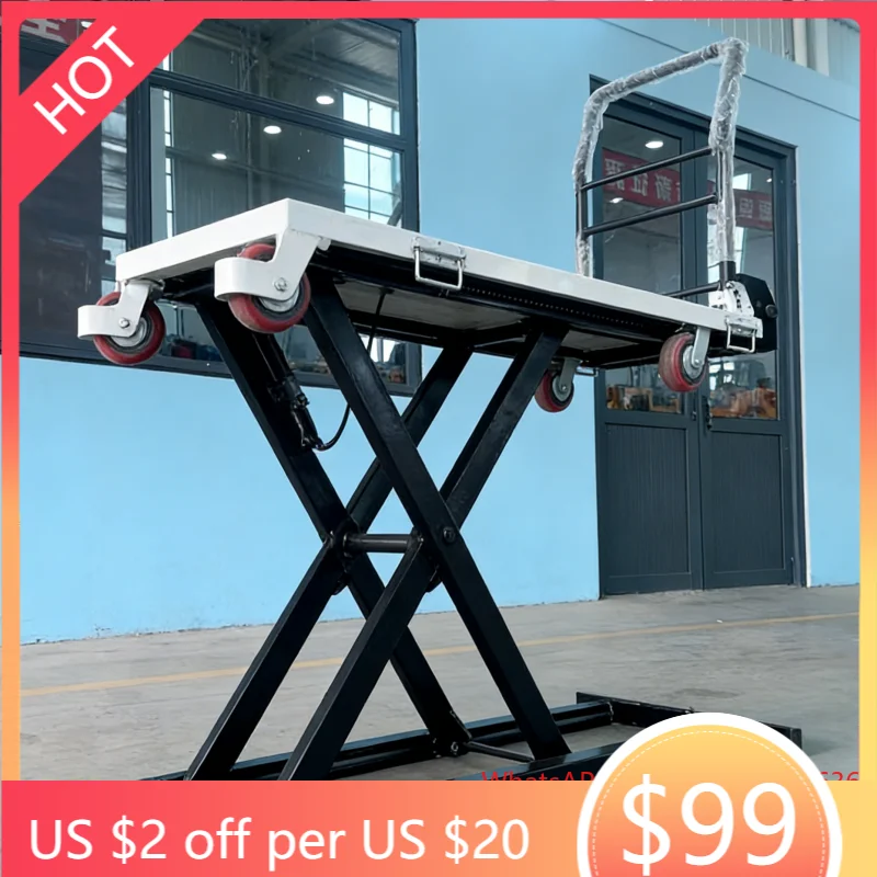 Hot Sale Electric Lifting Table Platform Scissor Hydraulic Cargo Lift Trolley Flatbed Truck Cart for Van Loading and Unloading
