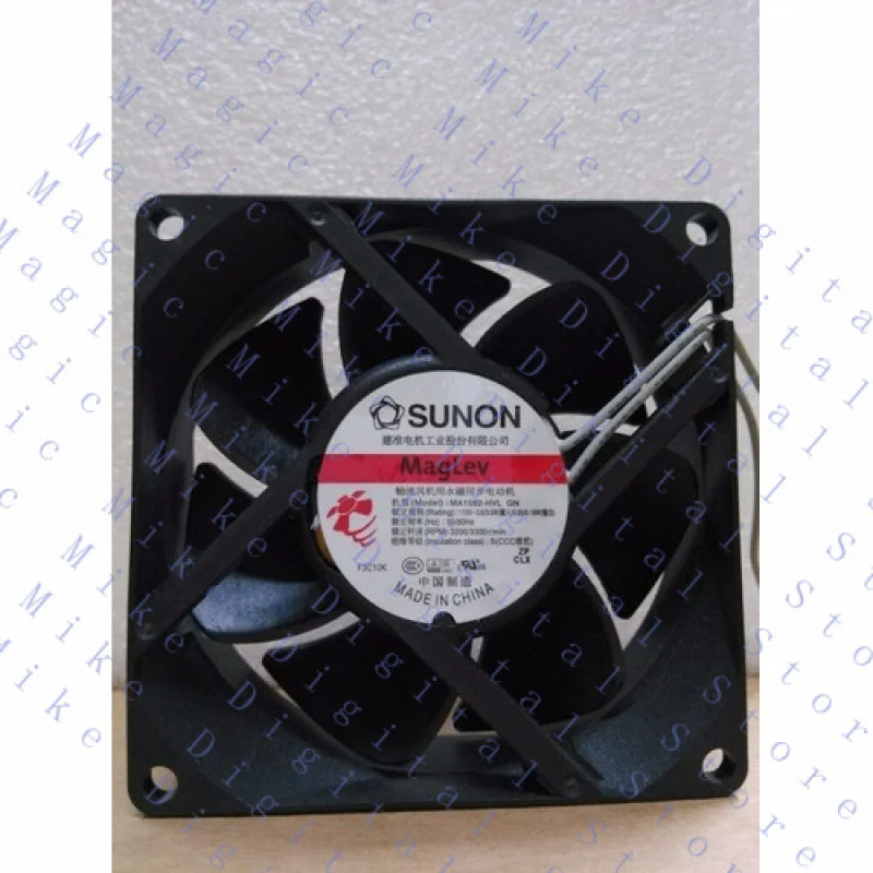 UU  for SUNON 80*80*25mm 8cm AC115V MA1082-HVL 3.6W GN 2-wire maglev cooling fan