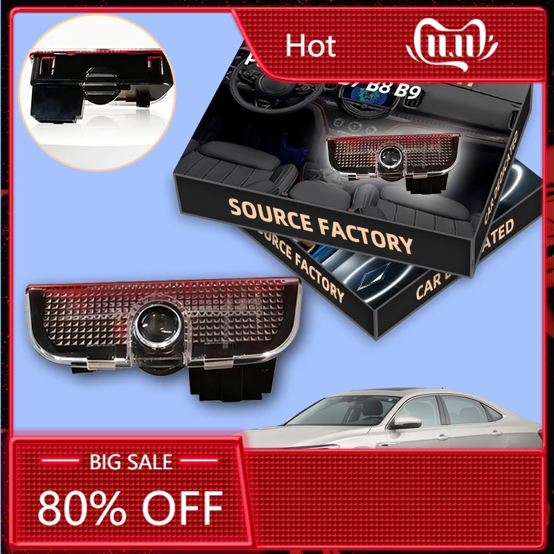 

Для VOLKSWAGEN VW 2026 Новые 2 шт. аксессуары для предупреждения о двери автомобиля Приветственный свет Для VW Tiguan T-ROC EOS Passat B6 B7 B8 B9 Golf 5 6 7