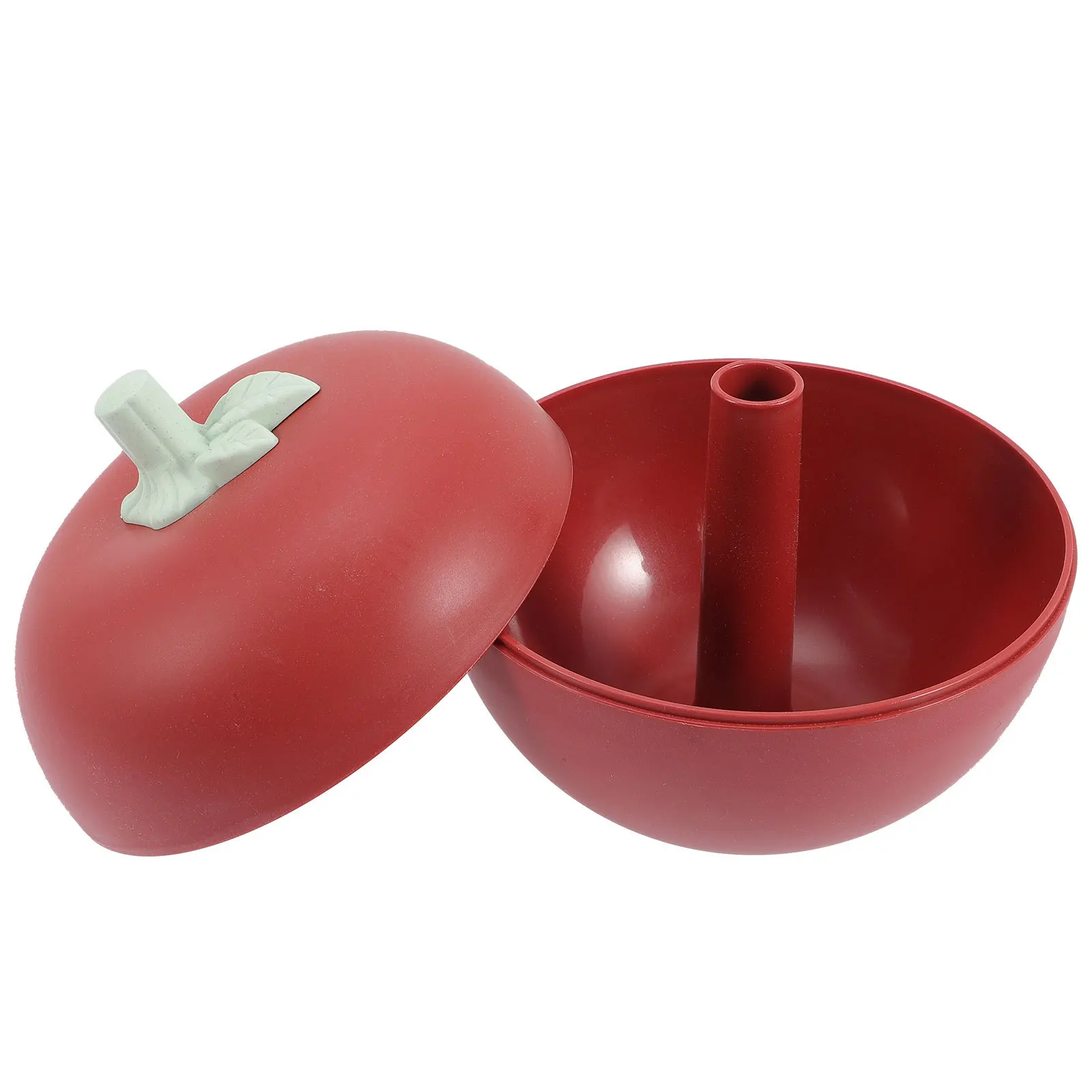 

Apple Shape Double Layer Fruit Tray Premium Snack Container for Candy Dried Fruits Nuts Large Capacity Home Kitchen Dining