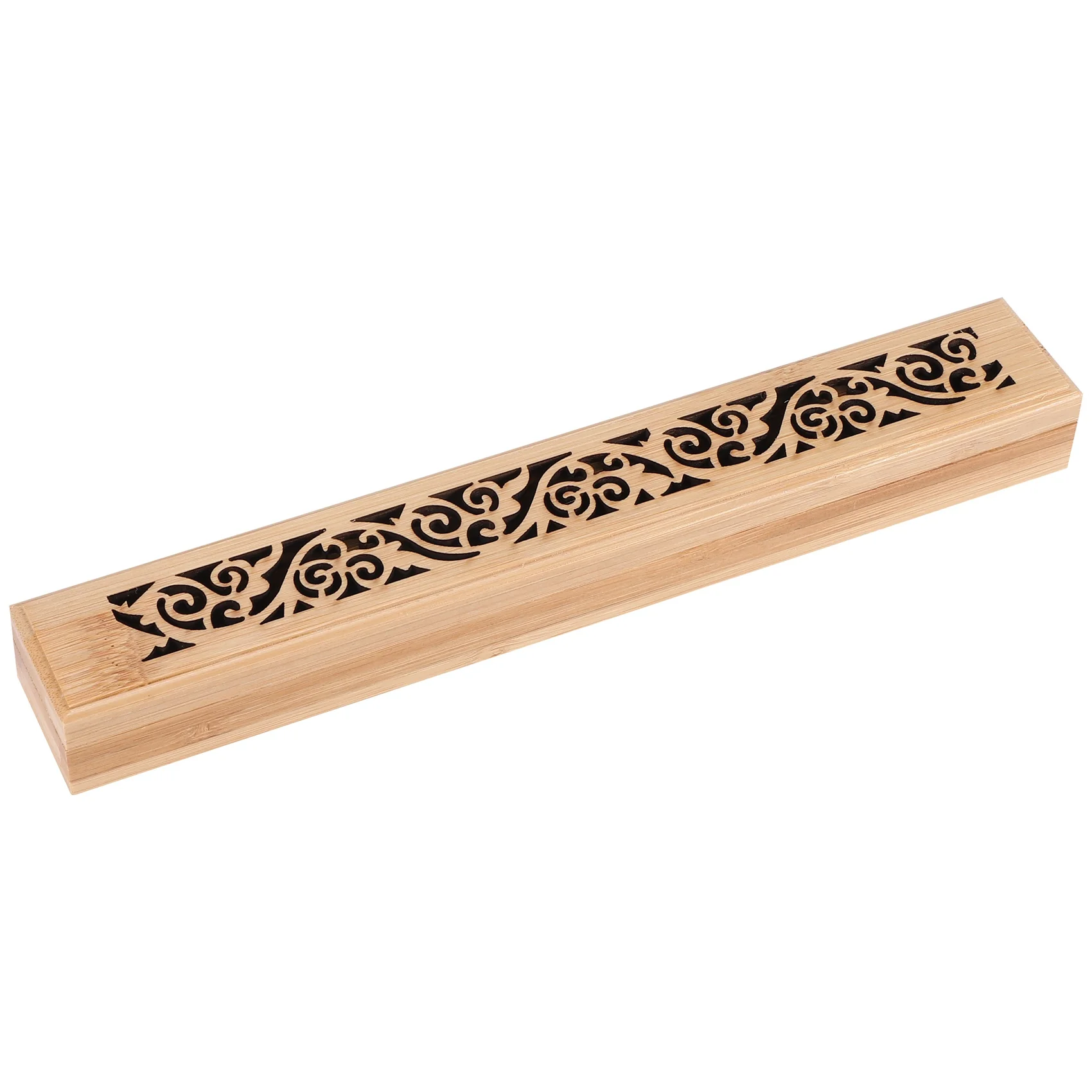 Bamboo Incense Burner Hand Carving Hollow Stick Incense Plate Holder Stick Box Lying Censer For Home Decor Living Room