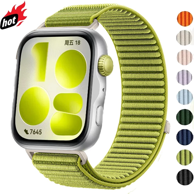 Offizielles Nylon-Armband für Huawei Watch Fit 5 Pro Fit 5, geflochtenes, atmungsaktives Band für Huawei Watch Fit 4/4 Pro Fit 3 Correa