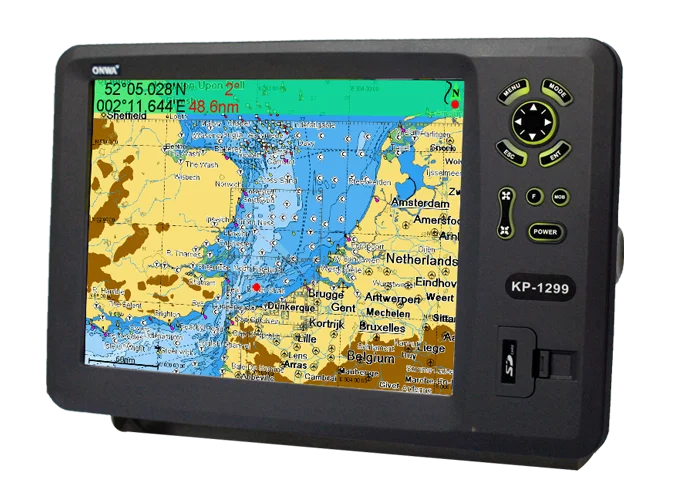 Plotter de gráficos GPS LCD en color de 12,1 pulgadas KP-1299 para barco