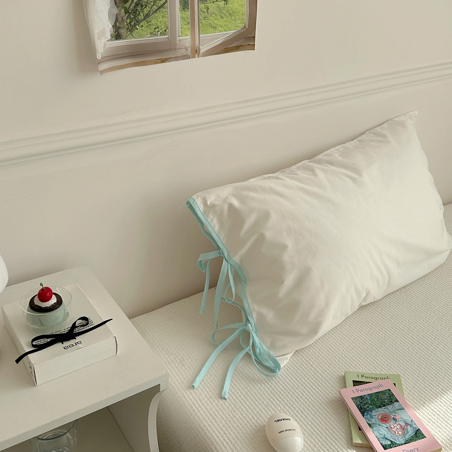 

1 шт., однотонная наволочка с бантом, дышащие хлопковые наволочки в скандинавском стиле, мягкая моющаяся наволочка, аксессуары для спальни