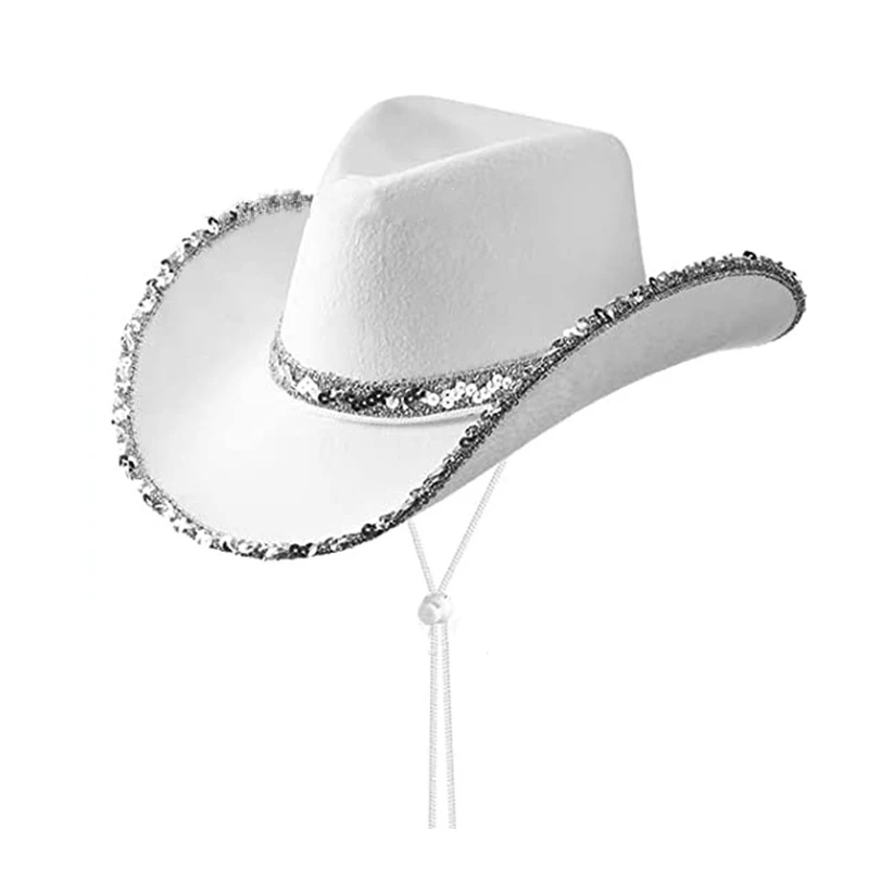 Music Festival Hat Lightweight Western Cowgirl Hat Cowboy Hat High-Quality For Cosplay Country Concert Music Festival
