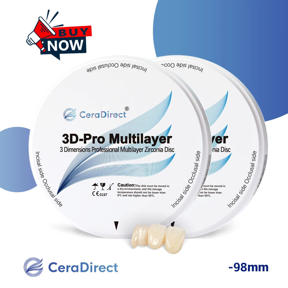 

Ceradirect 3D-Pro Многослойная система открытия дисков (98 мм) Натуральный цвет — для стоматологической лаборатории CAD/CAM