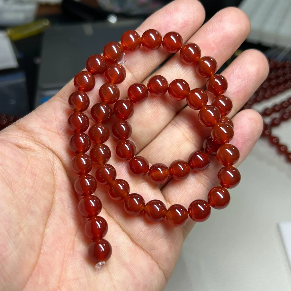 38cm Natural Red Agate Carnelian Round 2mm to 20mm String Beads