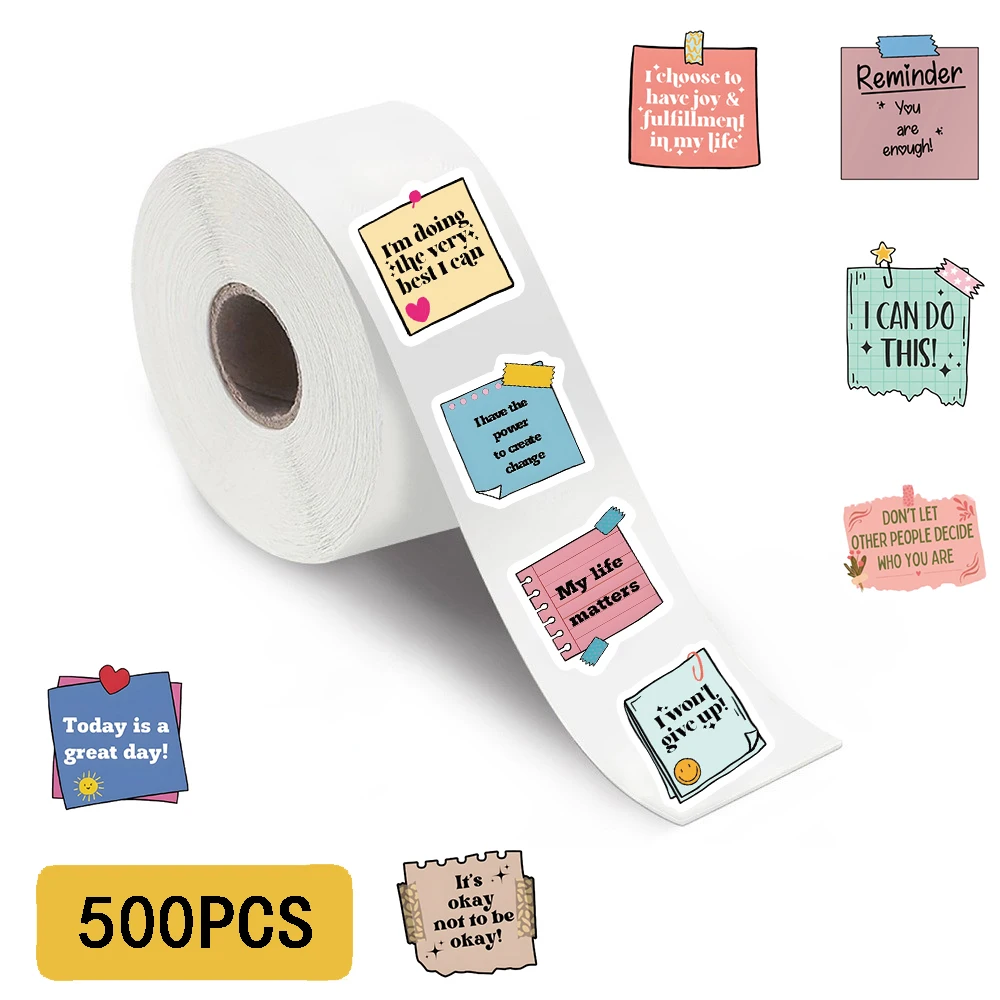 500 قطعة تأكيد الذاتي تحفيزية التسمية رال ملصقات مضحك الحيوانات الكتابة على الجدران زجاجات الكمبيوتر المحمول الأمتعة الكرتون القرطاسية ملصق #5