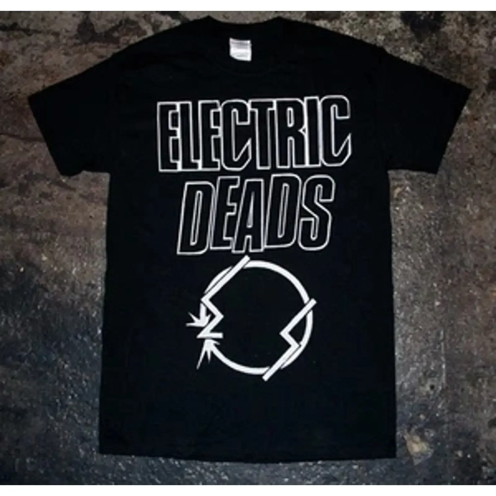 Electric Deads 'logo' T shirt punk crass mob discharge tozibabe ubr kbd vintage Washed fashion streetwear Slightly Casual