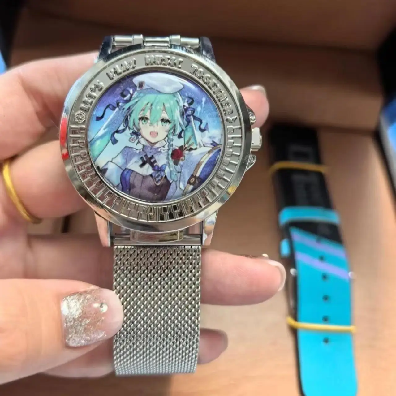 Original Hatsune Miku Snowy Night Series Wrist Watch Blind Box Watch Anime Peripheral Watch Childrens Toy Surprise Gift In Stock view 5