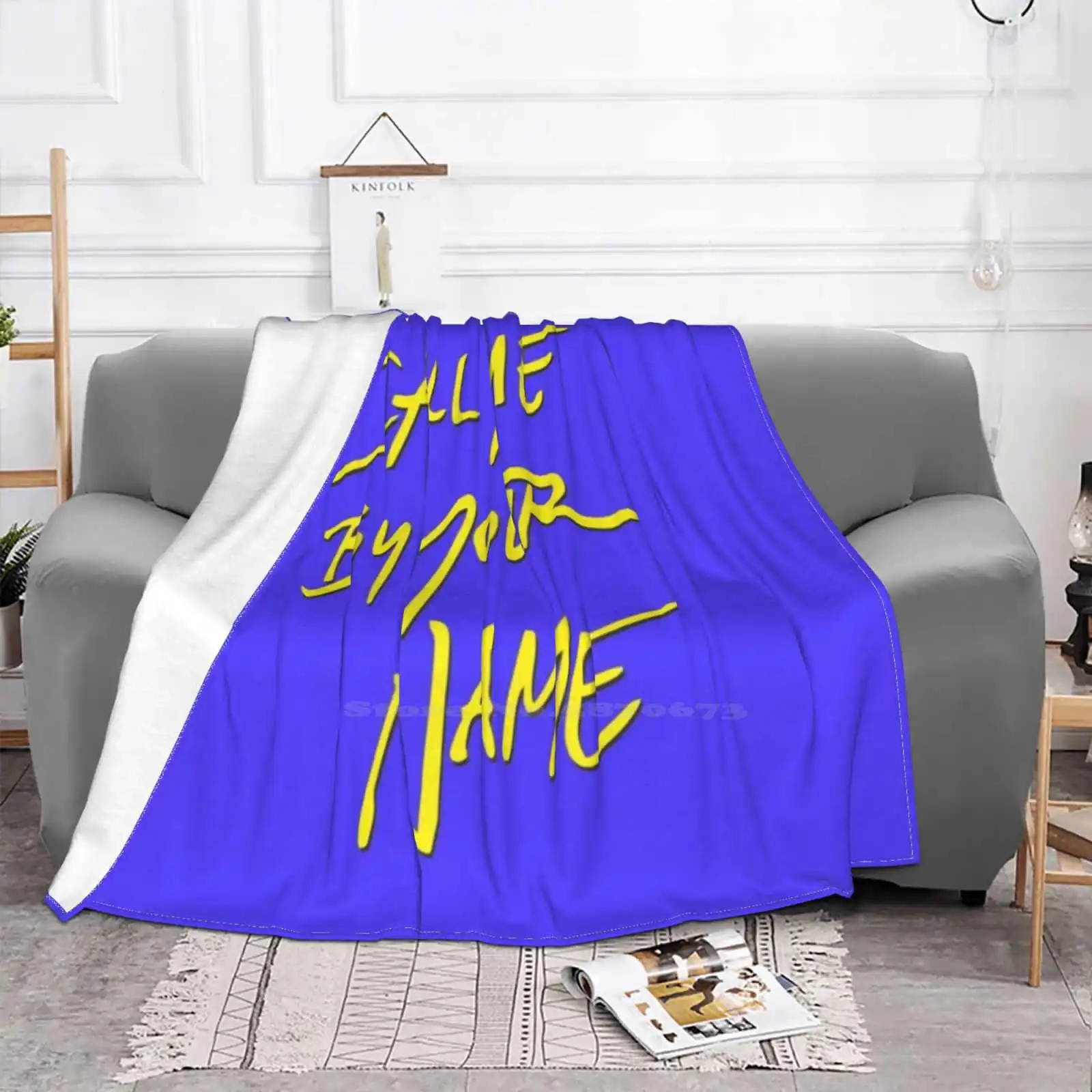 Call Me By Your Name Logo New Selling Custom Print Flannel Soft Blanket Callmebyyourname Timothee Armiehammer Call Me By Your