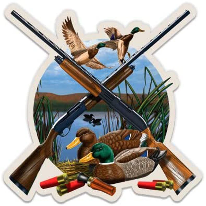 

Hot Sale Decal Duck Hunter Car Stickers Creativity PVC Waterproof Vinyl Decals Exterior Accessories Decoration