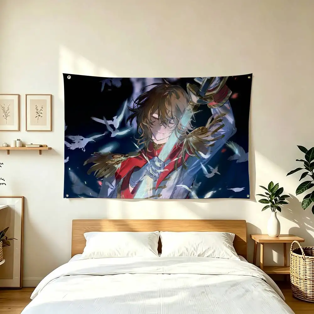 P-Persona5 Goro Akechi Joker Game  Flag Suitable For Party Club Outdoor Interior Wall Decoration Banner Fans Gift