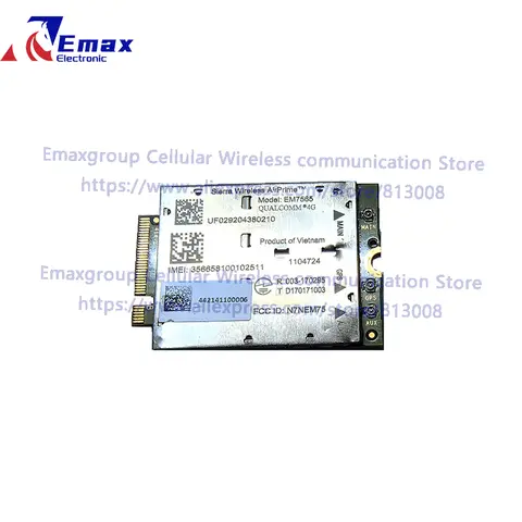 Sierra Wireless EM7565 4G LTE Cat12 M.2 Module HSPA+ Download 600Mbps Upload 150Mbps GNSS ,test before shipping Low Cost