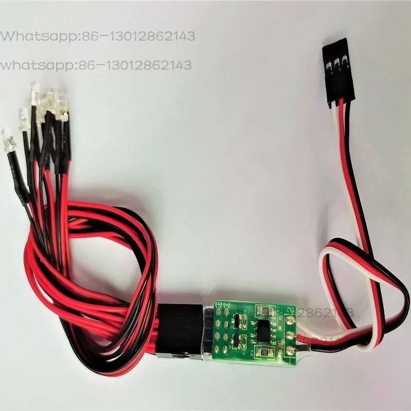 Remote control model car upgraded and modified with flash breathing light third channel remote control switch CH3 CH4 lamp board