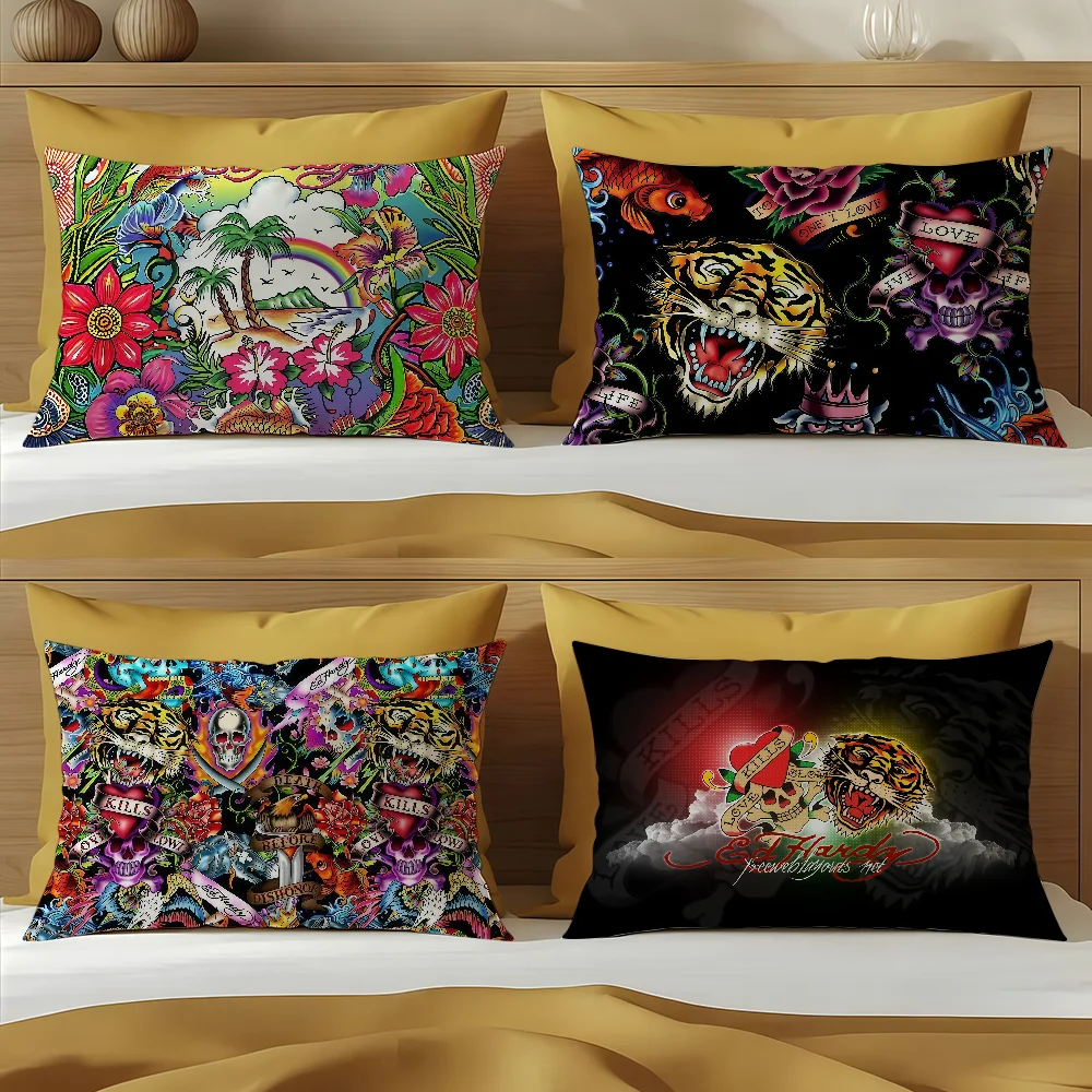 Fashion Love Kills Slowly Ed H-Hardy cushion cover Hit product Sofa living Room Office Rectangle Pillow Home Coffee Shop Bedding