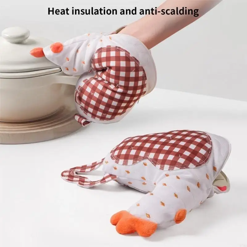 

Ожогостойкие перчатки для барбекю в духовке и работы с горячей пищей с термозащитой 87HA