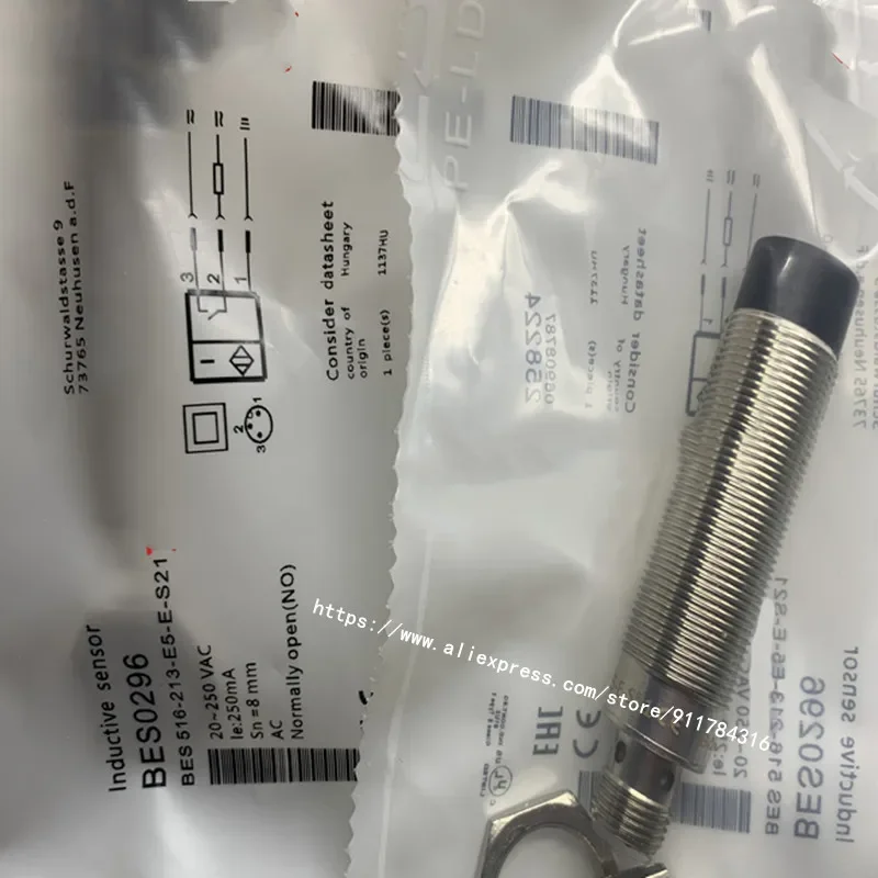 3Pcs New High Quality Balluff Proximity Switch BES 516-213-G-E5-E-S21 BES 516-131-S4-C BES 516-213-E5-E-S21