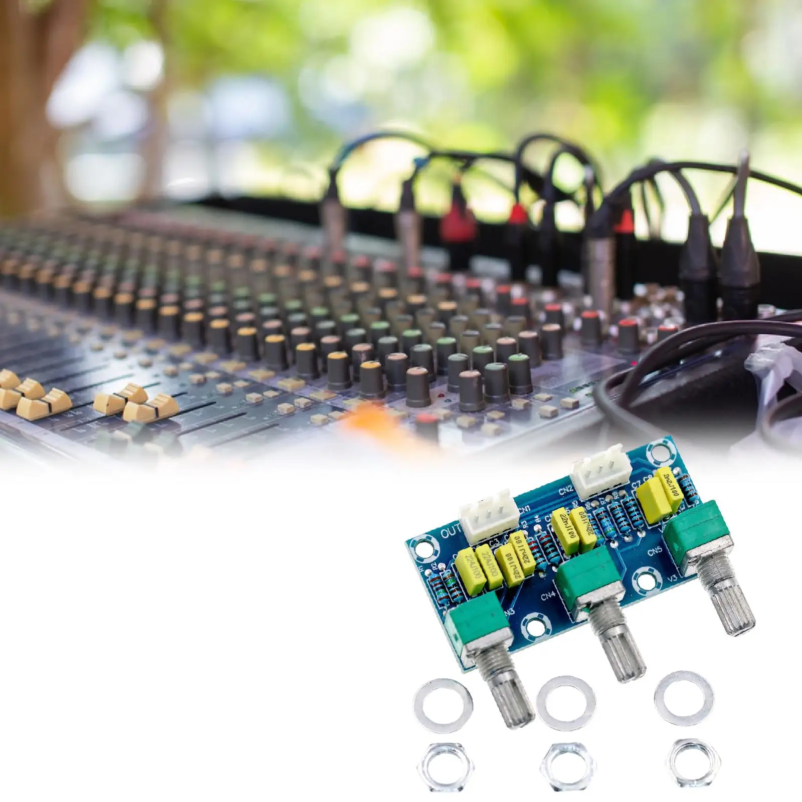 Modul Preamplifier Audio Kontrol Nada Treble Bass Papan Penyetelan Audio yang Kokoh