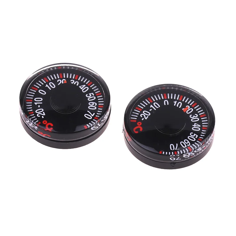 1Pc -20~70°C 27MM Round Square High Accuracy Temperature Meter for Indoor Outdoor Wall Greenhouse Home