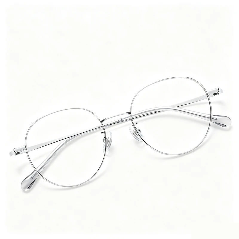 LOUISE STAR Silver Metal Circular Optical Glasses Frame for Women Retro Glasses Frame Prescription Myopia Glasses Matching