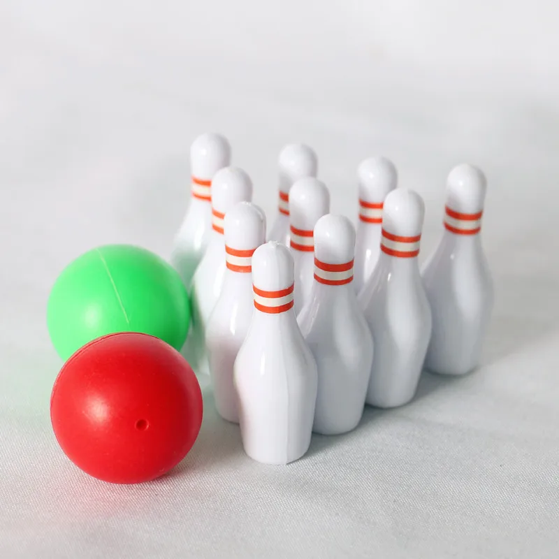 1set Dollhouse Bowling Ball Mini Bowling 1/12  Toy Sculpture Simulation Desktop Figurines Miniatures Gifts Ornaments Home Decor