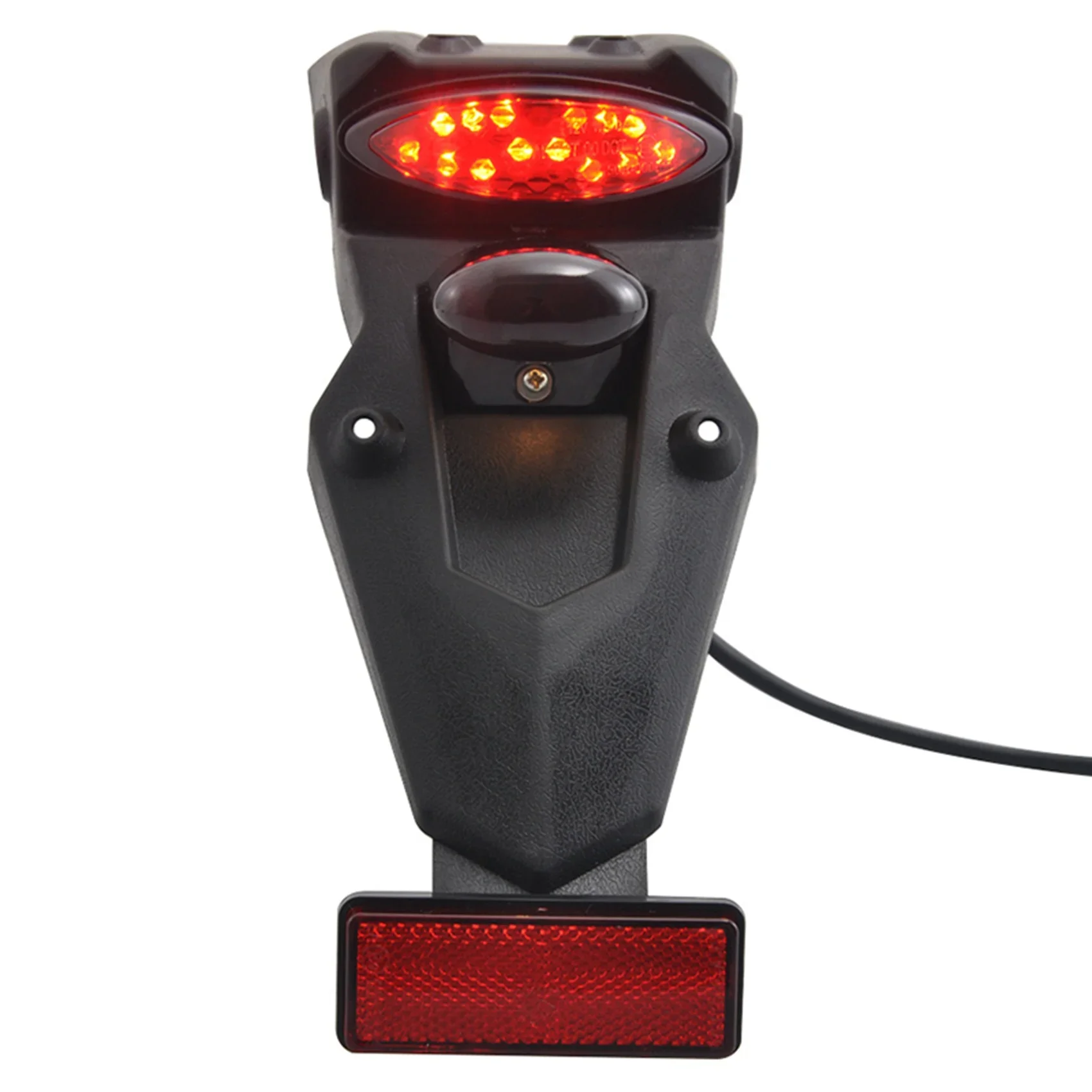 Universal Motorcycle Rear Fender Mudguard with LED Tail Light for Yamaha Mudguard LED Brake Tail Light Brake Lamp