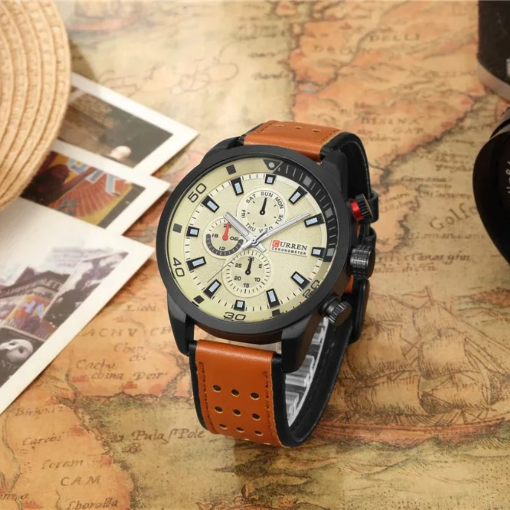 CURREN 8250 Stylish Watch Men Luxury Brand Men's Quartz-Watch Waterproof Clock Men Wrist Watches Relogio Masculino Reloj Hombre