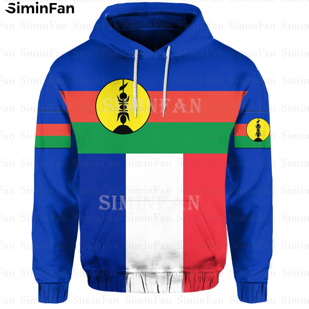 

New Caledonia Flag Blue 3D All Over Printed Men Hoodie Zipper Jacket Male Sweatshirt Casual Hooded Pullover Unisex Female Coat