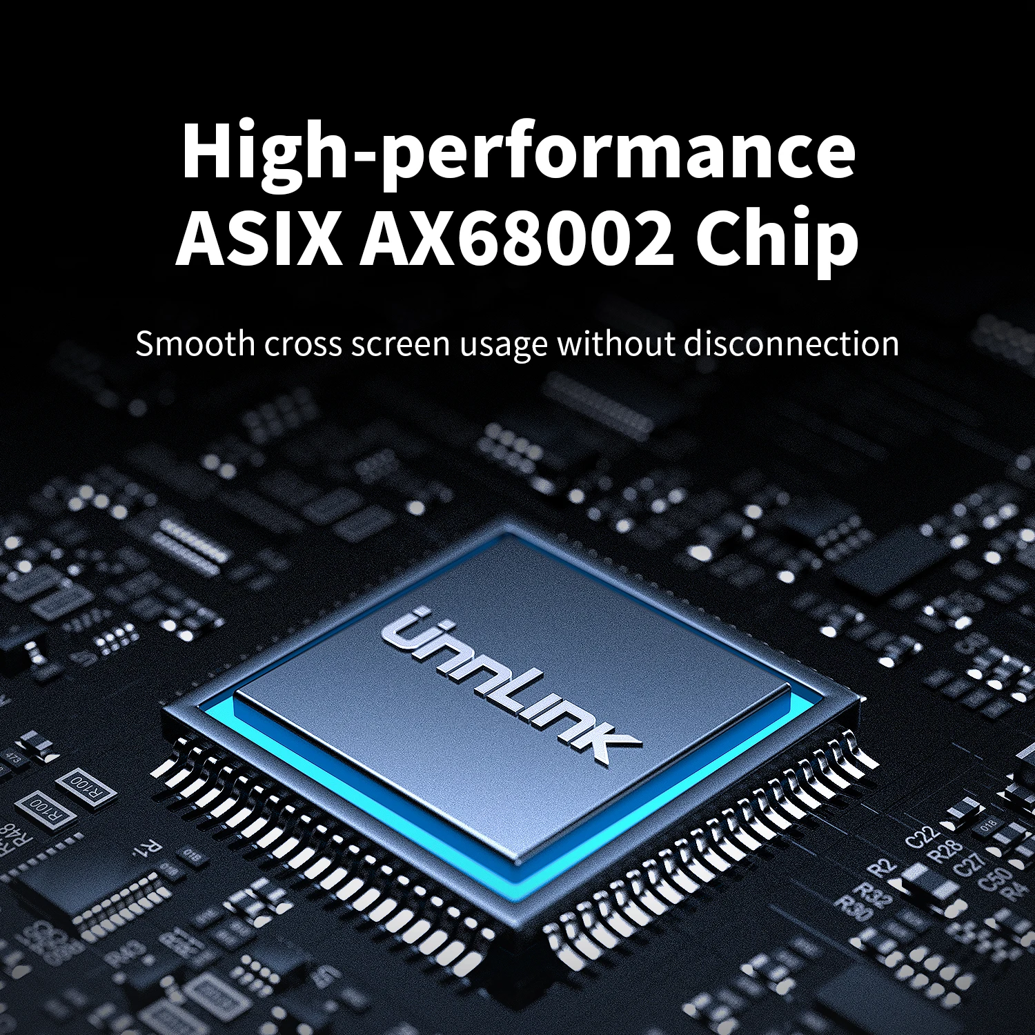 Unnlink شاشة متقاطعة لفرسال الماوس بدون حدود، أجهزة تبديل USB KVM، تبديل سلس لـ 2 قطعة، لنظام التشغيل Windows Mac Linux