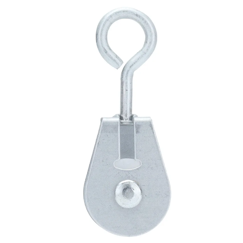 25pcs Zinc Plated Iron Zinc Plated Iron Pulley Plastic Silver Greenhouse Rope Sliding Hardware Grooved Cavity