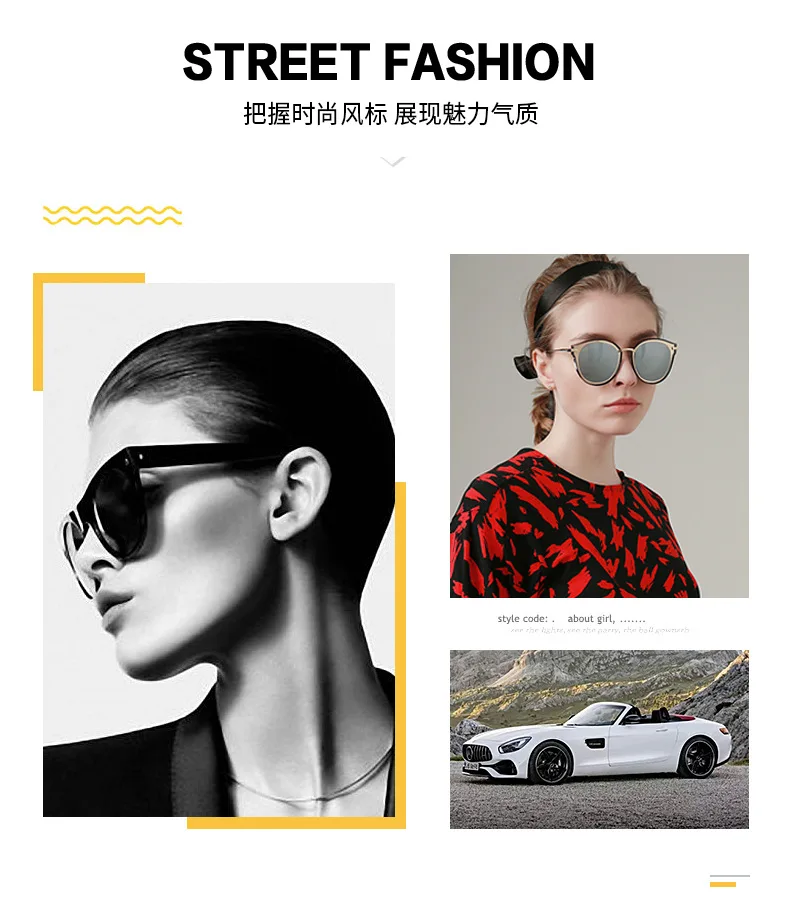 2023 luxus Runde Farben Sonnenbrille Frauen Metall Gebogene Tempel Brillen Ozean Randlose Mode Sonnenbrille Damen UV400 – Detail 1