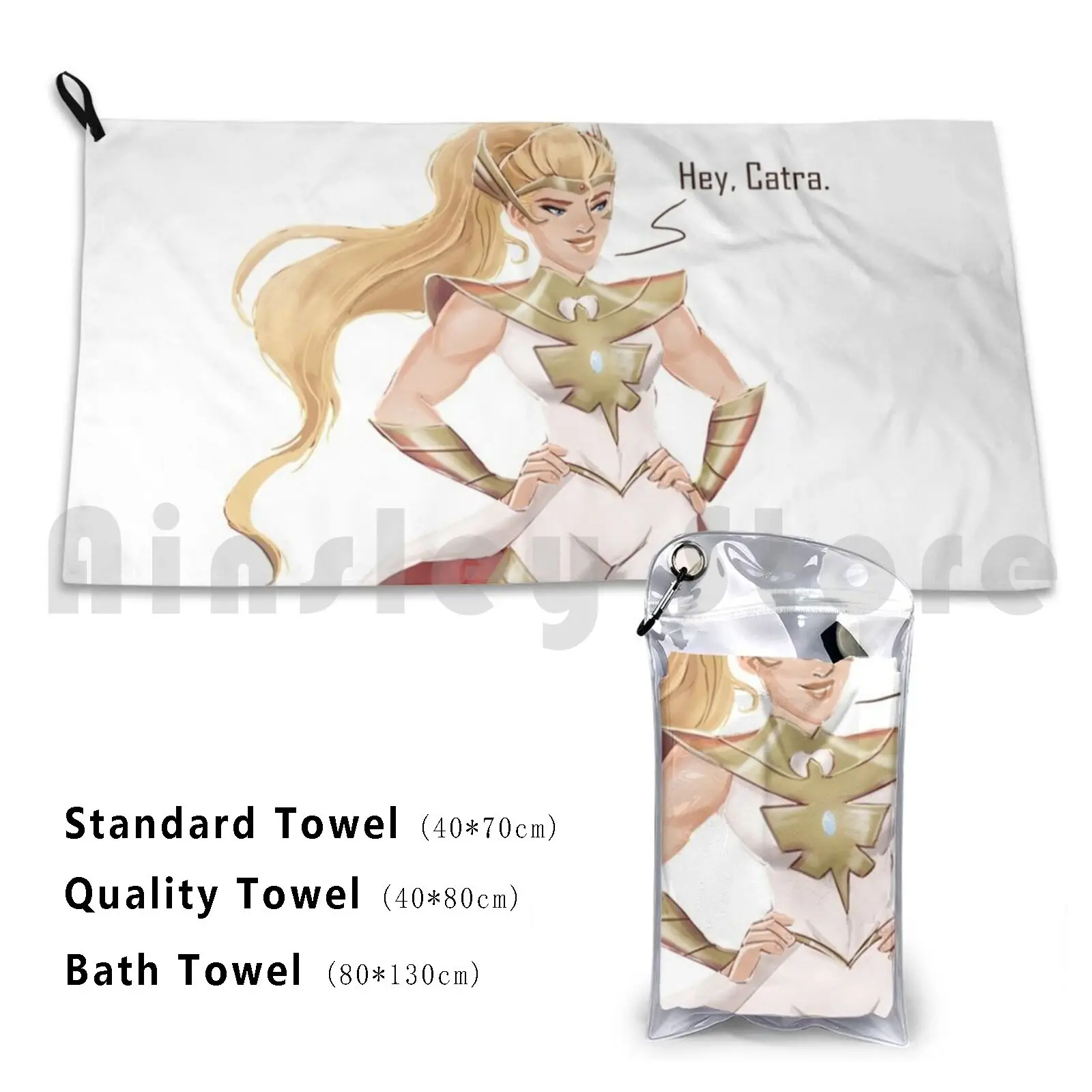 Hey Catra Bath Towel Beach Cushion Catradora Shera Adora Spop Fanart Digitalart