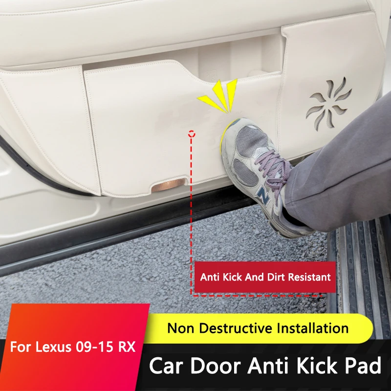 TAJIAN боковая дверь автомобиля, противоударная накладка, кожаный коврик для перчаток Copilot, противоударный коврик, защитные аксессуары для Lexus RX270 350 2009-2015