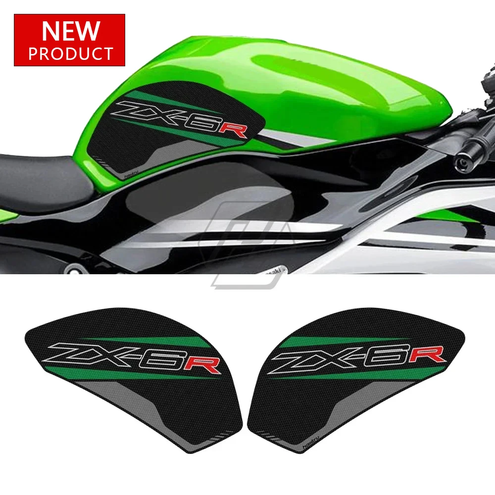 

For Kawasaki ZX-6R ZX6R 2009-2016 motorcycle side fuel tank pad protection knee anti slip protection pad protective sticker