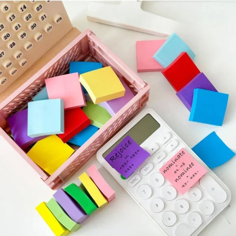 11 Pcs Fluorescent Colored Sticky Note Posted Note Pads Stickers Planner Sticker Notepad Memo Pad School Office Supplies