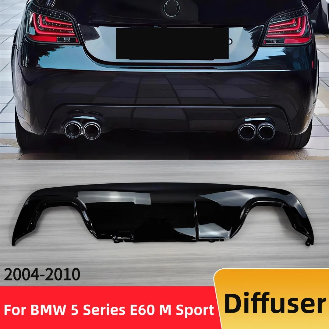 

Protector Splitter Rear Bumper Lip Spoiler For BMW 5 Series E60 M Sport 2004-2010 Air Dam Body Kit Exterior Parts Tuning Trim