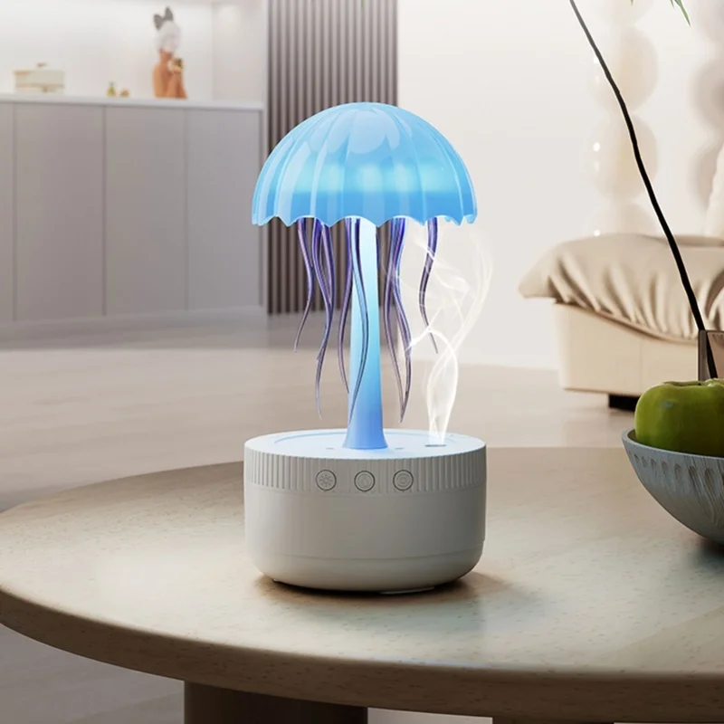 Large Capacity Jellyfish Humidifier Essential Oil Diffuser Auto Shut Off Night Light Home Aromatherapy