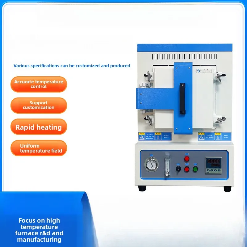

1500 ℃ Высокотемпературная вакуумная муфельная печь лабораторного типа, электрическая, с функциями вакуумирования и контроля температуры