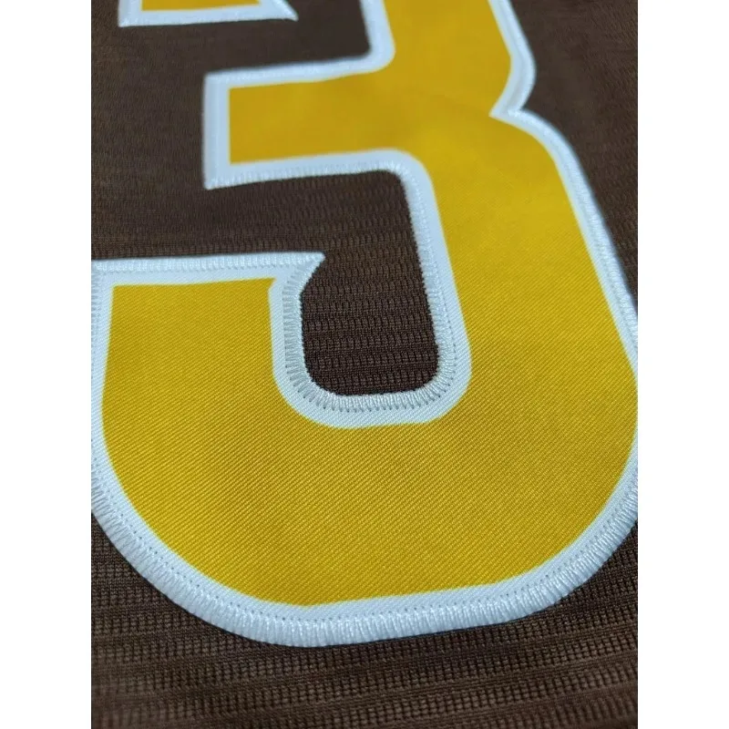 اسم مخصص ورقم الرجال التطريز البيسبول جيرسي سان دييغو شخصية قصيرة الأكمام زر أسفل قمصان DIY تنفس