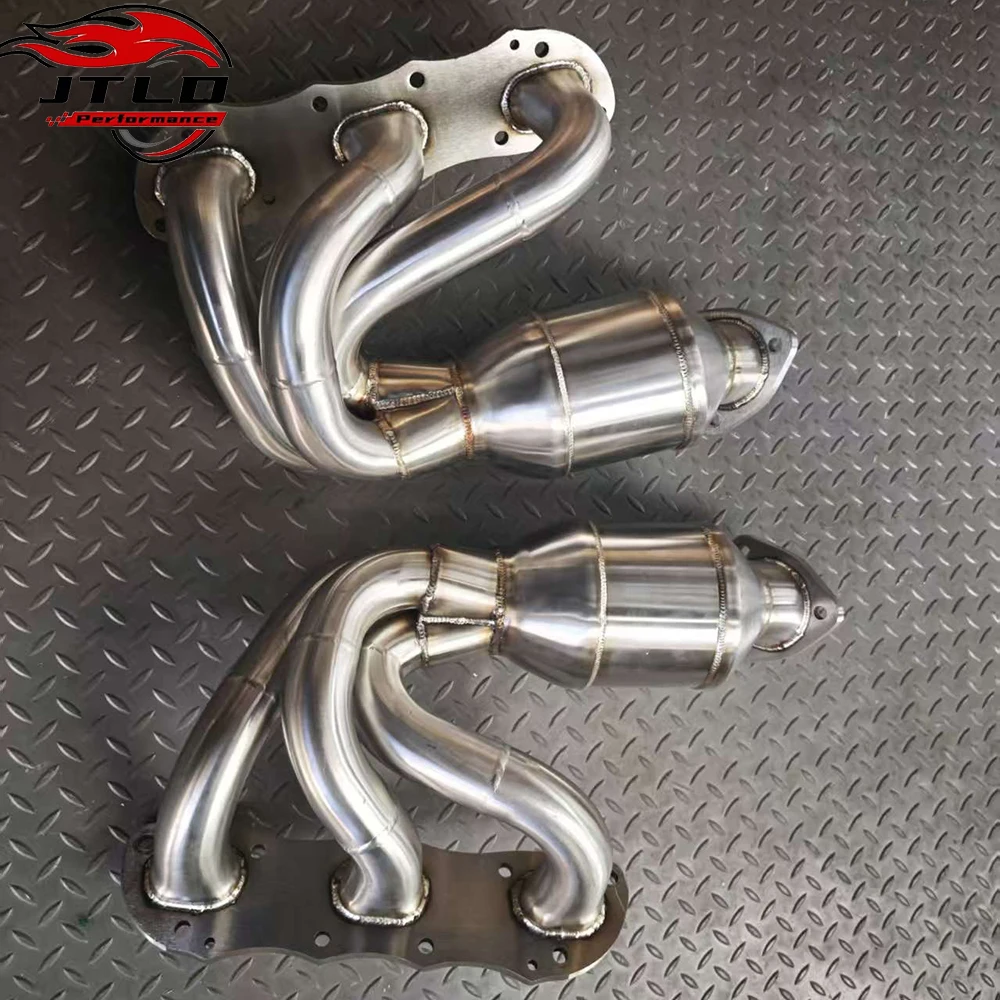 High Flow Exhaust Manifold Header For Porsche 987.1 2.7L With 200 Cells Stainless Steel Performance Upgrade