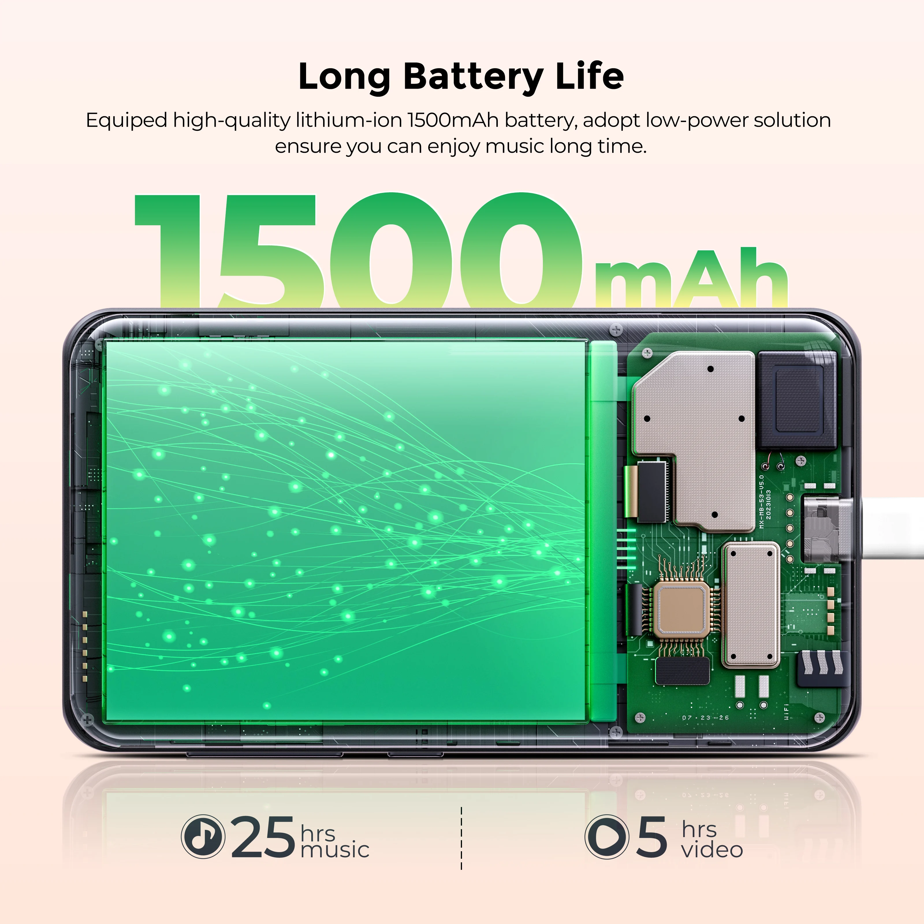 مشغل MP3 مكبرات صوت بلوتوث وواي فاي، مشغل صوت رقمي يدعم سبوتيفي، ديزر، راديو السيارة، ما يصل إلى 1 تيرابايت