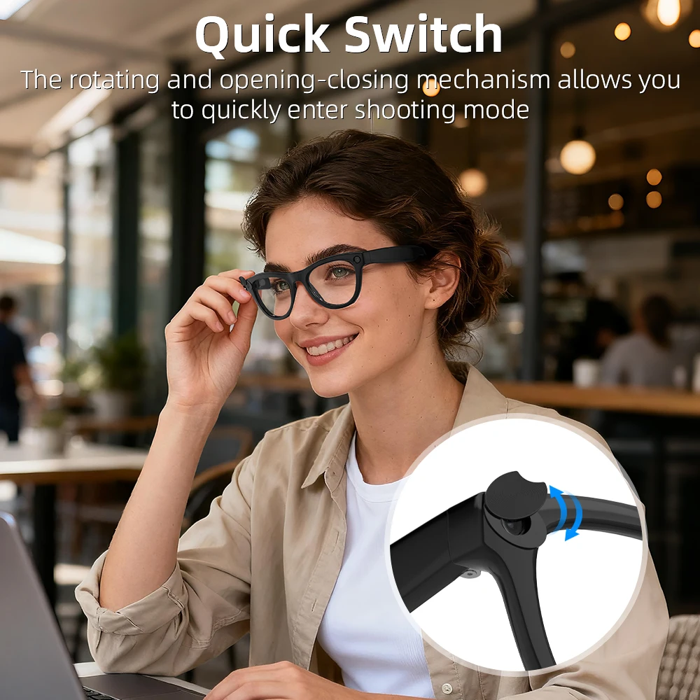 HIBLOKS LED Light Cover For Ray-Ban Meta Wayfarer/Skyler/Headliner/Oakley Meta HSTN Smart Glasses Blackout Light Covers Sticker
